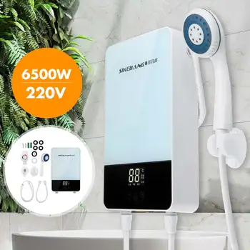 6500W Water Heater Electric Hot Water Boiler 220V Tankless Instant Boiler Bathroom Shower Set Thermostat Intelligent Calorifier
6500W Water Heater Electric Hot Water Boiler 220V Tankless Instant Boiler Bathroom Shower Set Thermostat Intelligent Calorifier