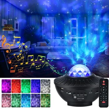 LED Star Projector Galaxy Starry Night Light Ocean Wave Projector with Music Bluetooth Remote Control Kids Gift Light Decor 
LED Star Projector Galaxy Starry Night Light Ocean Wave Projector with Music Bluetooth Remote Control Kids Gift Light Decor