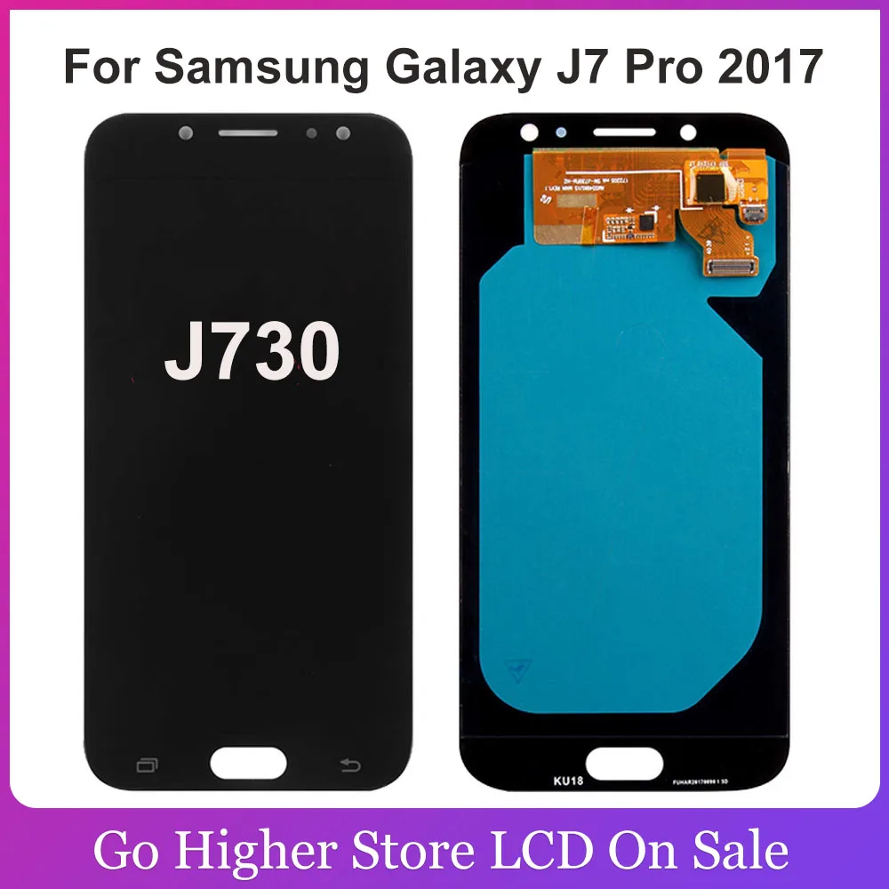Super OLED для Samsung Galaxy J7 Pro 2017 ЖК дисплей сенсорный экран дигитайзер J730 J730F телефон в