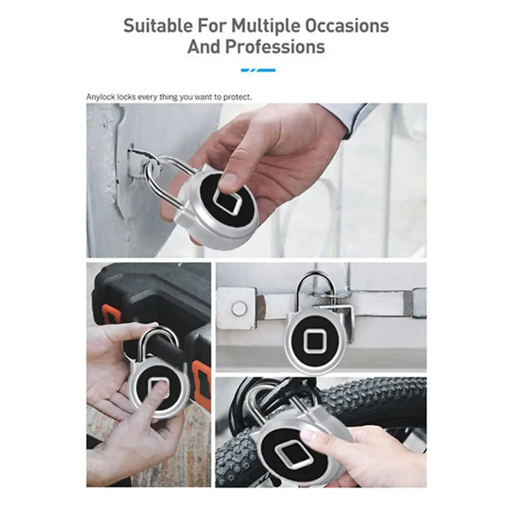 Alloy Fingerprint Padlock Lock With Smart USB Charging Electronic Lock Anti-Theft Keyless Lock For Home Cabinet
Alloy Fingerprint Padlock Lock With Smart USB Charging Electronic Lock Anti-Theft Keyless Lock For Home Cabinet