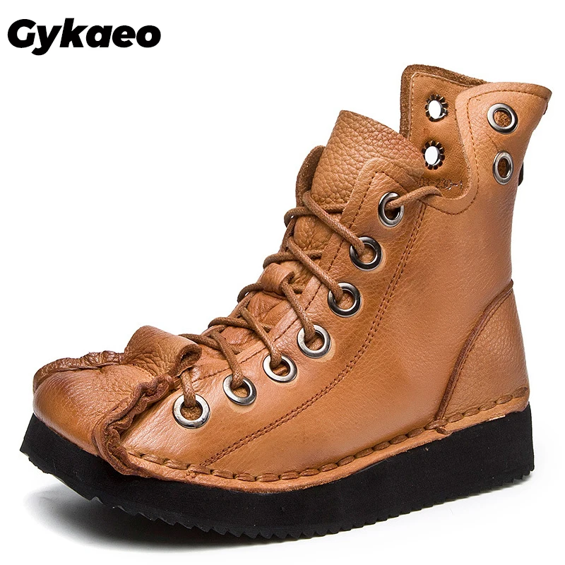 Gykaeo Lady Casual Comfortable Wedges Shoess for Women Genuine Leather Boots Woman Rome Style Cowhide Botas Mujer Invierno 2019
Gykaeo Lady Casual Comfortable Wedges Shoess for Women Genuine Leather Boots Woman Rome Style Cowhide Botas Mujer Invierno 2019