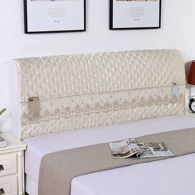 All-inclusive Quilted Thickened Elastic Bed Head Cover Soft Package Solid Wood Imitation Silk Fabric Headboard Dust Cover
All-inclusive Quilted Thickened Elastic Bed Head Cover Soft Package Solid Wood Imitation Silk Fabric Headboard Dust Cover
