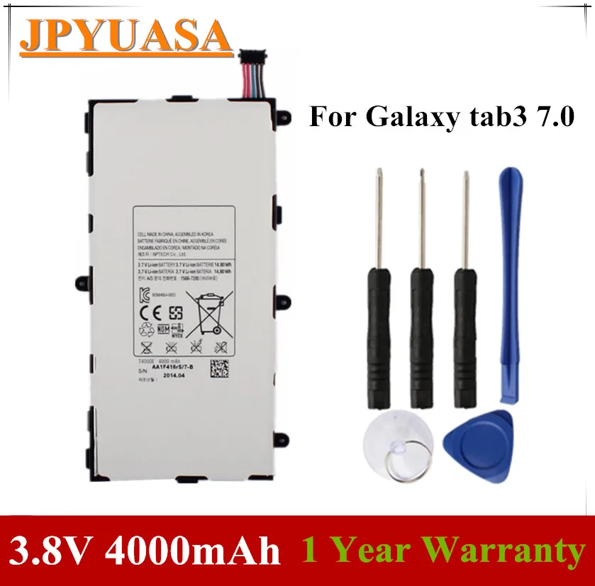 7xinbox 3 8 V 4000mAh оригинальный T4000E Аккумулятор для ноутбука SAMSUNG Galaxy tab3 7 0 T210 T211 LT02 P3210