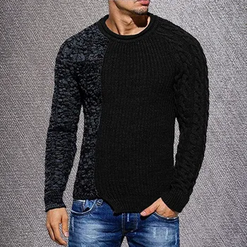 2020 Men's Fashion Solid Color Autumn Knit O-Neck Long Sleeve Spliced Sweaters Casual Slim Fit Pullover Tops
2020 Men's Fashion Solid Color Autumn Knit O-Neck Long Sleeve Spliced Sweaters Casual Slim Fit Pullover Tops