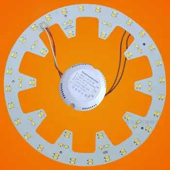 

10.82in Diameter LED Panel Light 24W 96 LEDs 5730 SMD Three Light Colors for Ceiling Light Source Round Panel Light