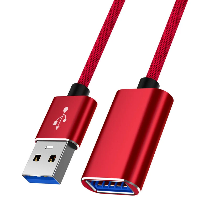 3 Colors USB Extension Cable Aluminum Alloy High Speed Male To Female USB 3.0 Data Cables For PC Desktop Mouse Keyboard
3 Colors USB Extension Cable Aluminum Alloy High Speed Male To Female USB 3.0 Data Cables For PC Desktop Mouse Keyboard
