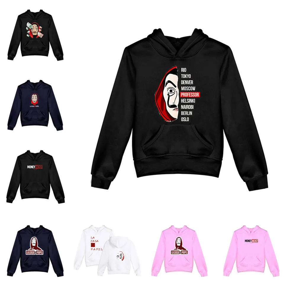 money heist La Casa De Papel Sweatshirt Hoodie Hooded Kids Top Cosplay Costume
money heist La Casa De Papel Sweatshirt Hoodie Hooded Kids Top Cosplay Costume