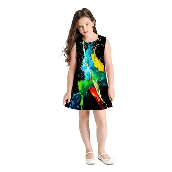 European and American fashion 2020 summer new style digital printing girl lovely princess sleeveless girl vest dress
European and American fashion 2020 summer new style digital printing girl lovely princess sleeveless girl vest dress