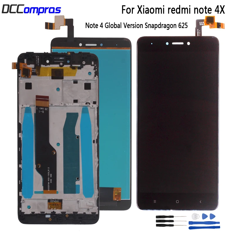 AAA Quality For Xiaomi Redmi Note 4X LCD Note 4 Global Version Snapdragon 625 LCD Display Touch Screen Digitizer with frame
AAA Quality For Xiaomi Redmi Note 4X LCD Note 4 Global Version Snapdragon 625 LCD Display Touch Screen Digitizer with frame