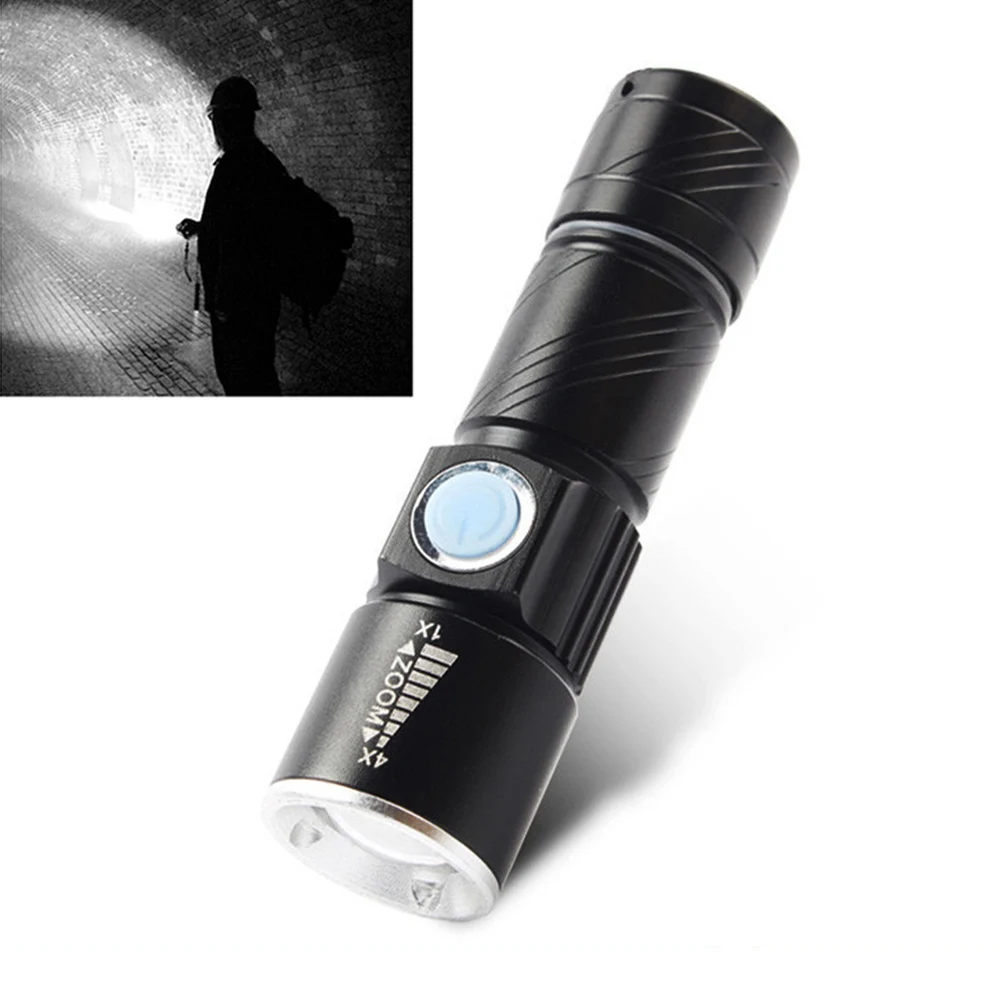 USB Flashlight Highlight Handy Powerful LED 3 Modes Mini Flashlight Waterproof Zoomable Focus Torch USB Charging Light
USB Flashlight Highlight Handy Powerful LED 3 Modes Mini Flashlight Waterproof Zoomable Focus Torch USB Charging Light