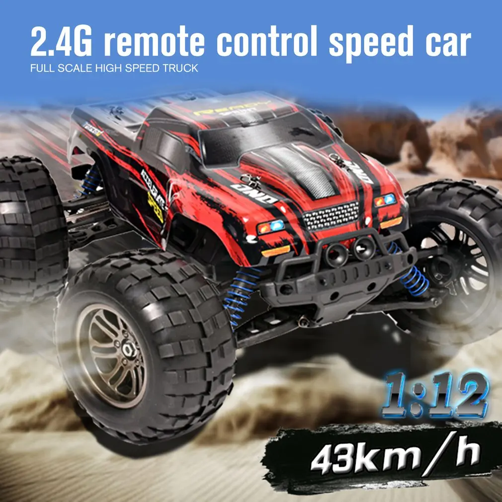 2.4G Remote Control High-speed Car Full-scale Off-road Vehicle 1:12 Bigfoot Racing Car Remote Control Climbing Car
2.4G Remote Control High-speed Car Full-scale Off-road Vehicle 1:12 Bigfoot Racing Car Remote Control Climbing Car