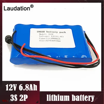12V Lithium Battery pack 6.8Ah/6800mAh 2P3S BMS Portable Rechargeable batterie for CCTV Monitor Hunting Flashlight free shipping
12V Lithium Battery pack 6.8Ah/6800mAh 2P3S BMS Portable Rechargeable batterie for CCTV Monitor Hunting Flashlight free shipping
