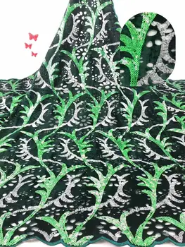 (5yards/lot ) 2019 New High quality emerald green Velvet African tulle lace French net lace fabric with Sequins for party dress
(5yards/lot ) 2019 New High quality emerald green Velvet African tulle lace French net lace fabric with Sequins for party dress