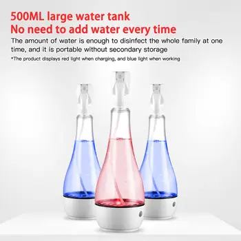USB Type 500ml Disinfectant Machine Salt Water Electrolysis Sodium Hypochlorite Generator Disinfectant Spray Disinfection Tools
USB Type 500ml Disinfectant Machine Salt Water Electrolysis Sodium Hypochlorite Generator Disinfectant Spray Disinfection Tools