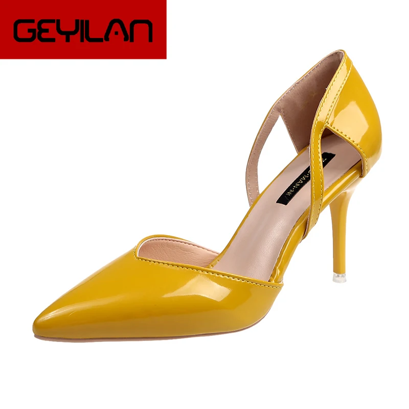 Fashion Summer Pumps Women Shoes Woman Thin High Heels Pointed Toe Shallow Sexy Shoes Female Patent Leather Party Ladies Pumps 
Fashion Summer Pumps Women Shoes Woman Thin High Heels Pointed Toe Shallow Sexy Shoes Female Patent Leather Party Ladies Pumps