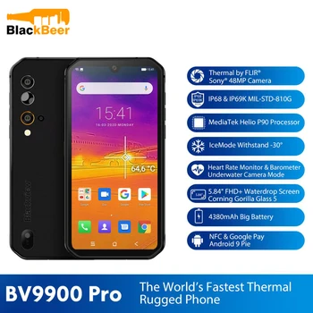 Blackview BV9900 Pro 4G 5.84" Mobile Phone Helio P90 Octa Core 8GB+128GB Smartphone IP68/IP69K Rugged Cellphone Thermal Camera
Blackview BV9900 Pro 4G 5.84" Mobile Phone Helio P90 Octa Core 8GB+128GB Smartphone IP68/IP69K Rugged Cellphone Thermal Camera