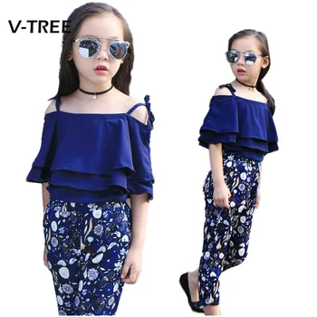 Summer Girls Clothing Sets Fashion Blouse And Pant Sets For Teenagers Girls School Kids Children Casual Clothes 3-12T
Summer Girls Clothing Sets Fashion Blouse And Pant Sets For Teenagers Girls School Kids Children Casual Clothes 3-12T
