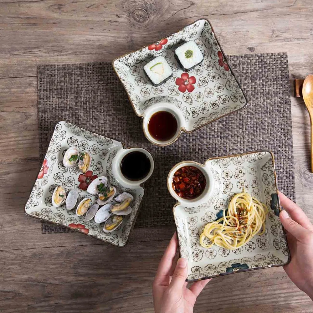 Ceramic Plate Dish Dumplings Bowl Sushi with Sauce Kitchen Tableware Dinner s Dessert Cake Fruit Tray
Ceramic Plate Dish Dumplings Bowl Sushi with Sauce Kitchen Tableware Dinner s Dessert Cake Fruit Tray