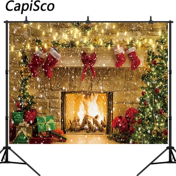 Capisco Christmas Backdrop Interior Xmas Tree fireplace Background Fireplace Portrait Photobooth Party Photo Studio Props
Capisco Christmas Backdrop Interior Xmas Tree fireplace Background Fireplace Portrait Photobooth Party Photo Studio Props