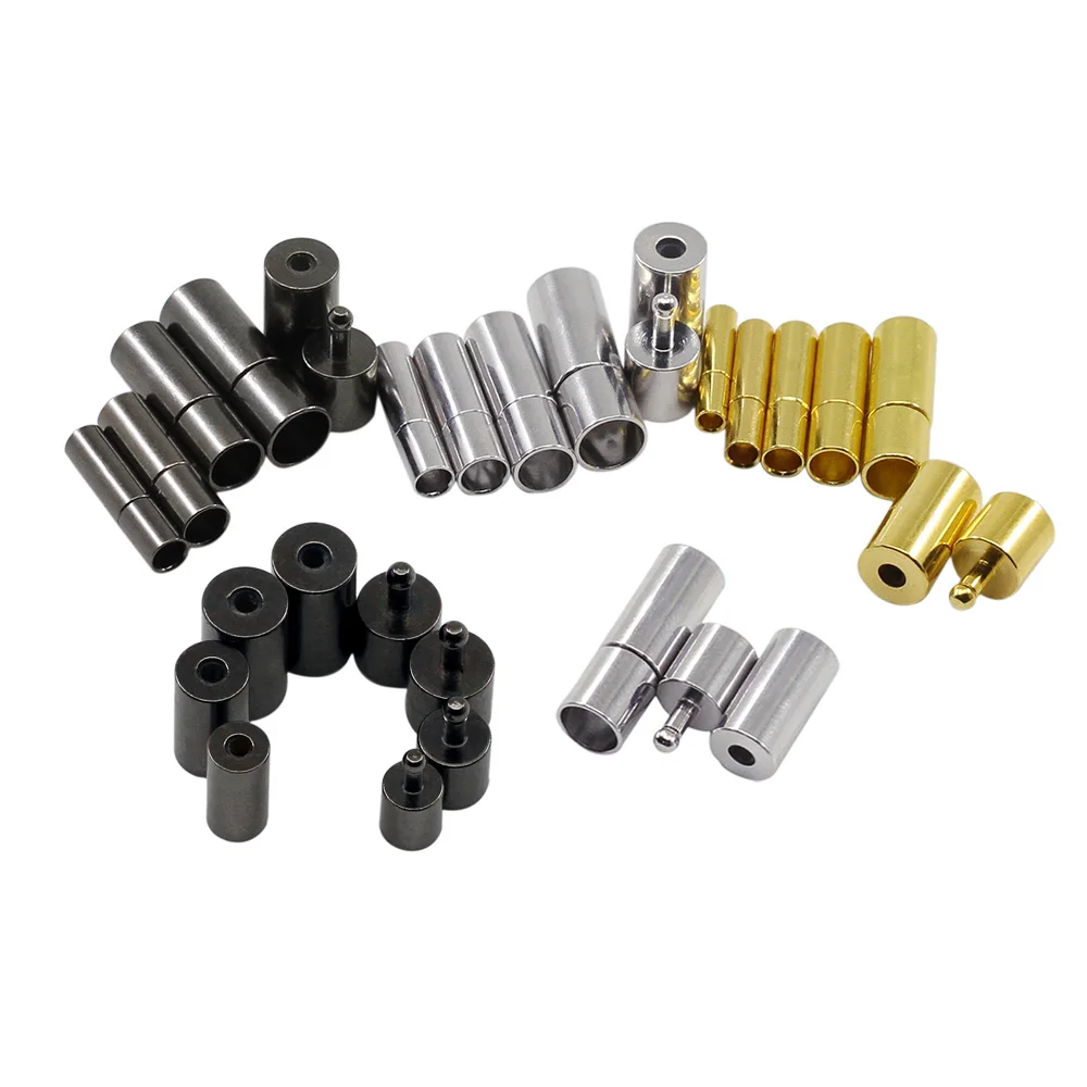 10pcs/lot Black/Gold/Rhodium Color Metal End Caps End Clasps Fits 2/2.5/3/4/5/6/7/8mm Round Leather Cord for DIY Jewelry Making
10pcs/lot Black/Gold/Rhodium Color Metal End Caps End Clasps Fits 2/2.5/3/4/5/6/7/8mm Round Leather Cord for DIY Jewelry Making
