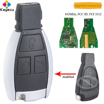 KEYECU Modified Smart Remote Control Car Key With 3 Buttons 433MHz - FOB for Mercedes Benz C E S Class CLS CLK SLK ML, IYZ 3312
KEYECU Modified Smart Remote Control Car Key With 3 Buttons 433MHz - FOB for Mercedes Benz C E S Class CLS CLK SLK ML, IYZ 3312