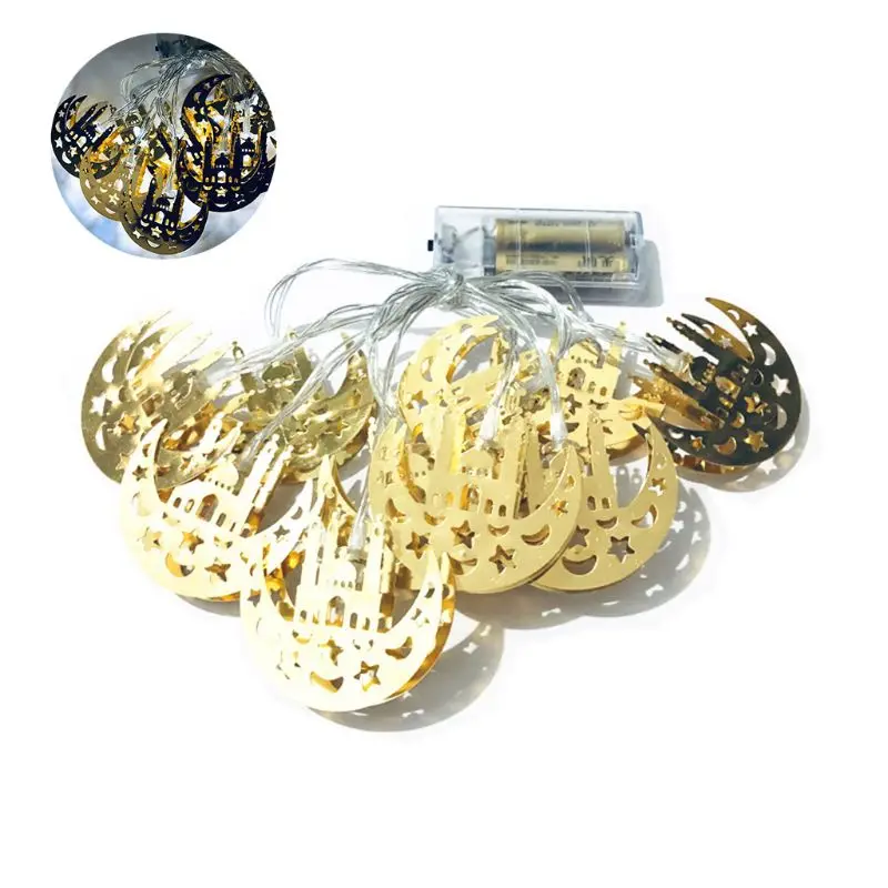 1.65m Ramadan Wrought Iron Light String Moon Castle LED Eid Mubarak Lamp Lantern D0AC
1.65m Ramadan Wrought Iron Light String Moon Castle LED Eid Mubarak Lamp Lantern D0AC