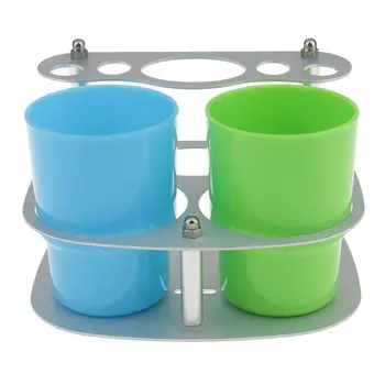 aluminum Silver Bathroom Toothbrush Toothpaste Cup Holder Stand Rack + Plastic Cups WALL MOUNTED / FREE STANDING - Silver, 15cmx
aluminum Silver Bathroom Toothbrush Toothpaste Cup Holder Stand Rack + Plastic Cups WALL MOUNTED / FREE STANDING - Silver, 15cmx