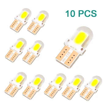 10pcs 4 Chips COB Light LED W5W T10 194 168 W5W 4SMD For Parking Bulb Wedge Clearance Lamp CANBUS Silica gel Car License Light
10pcs 4 Chips COB Light LED W5W T10 194 168 W5W 4SMD For Parking Bulb Wedge Clearance Lamp CANBUS Silica gel Car License Light