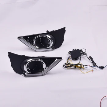 For Honda BRV BR-V 2015 12V LED Car DRL Daytime Running Light Daylight with fog lamp hole Turn Signal Style Relay
For Honda BRV BR-V 2015 12V LED Car DRL Daytime Running Light Daylight with fog lamp hole Turn Signal Style Relay