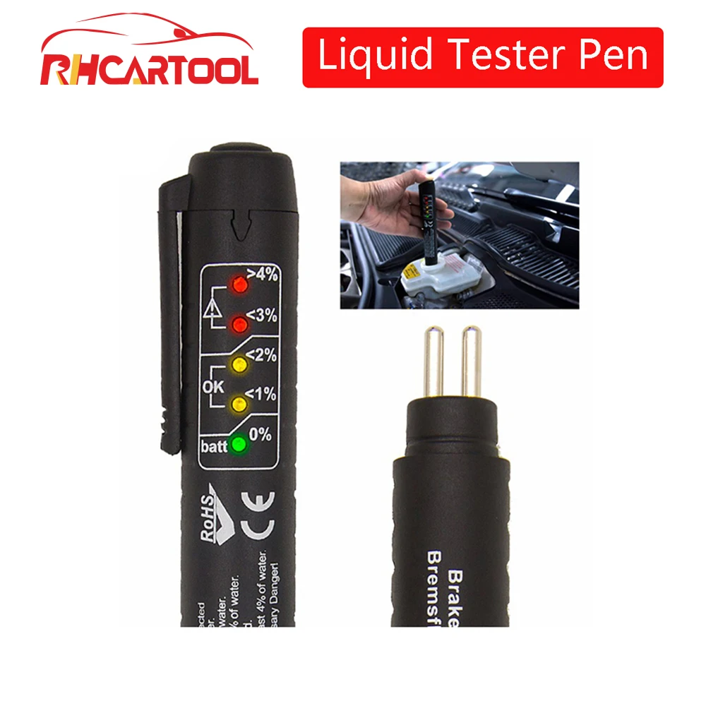 OBD2 Diagnostic tool Brake Fluid Liquid Tester Pen With 5 LED Car Auto Vehicle Tools Diagnostic Tools Mini Brake Fluid Tester
OBD2 Diagnostic tool Brake Fluid Liquid Tester Pen With 5 LED Car Auto Vehicle Tools Diagnostic Tools Mini Brake Fluid Tester