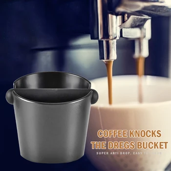Coffee Grind Knock Box and Espresso Dump Bin Coffee Knock Slag Barrel Anti-skid Small Powder Slag Box Coffee Grounds Barrel
Coffee Grind Knock Box and Espresso Dump Bin Coffee Knock Slag Barrel Anti-skid Small Powder Slag Box Coffee Grounds Barrel