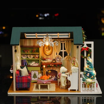 DIY Dollhouse Three-dimensional Assembly Attic Miniature House Handmade Mini Home Model Kit for Holiday Birthday Gifts
DIY Dollhouse Three-dimensional Assembly Attic Miniature House Handmade Mini Home Model Kit for Holiday Birthday Gifts
