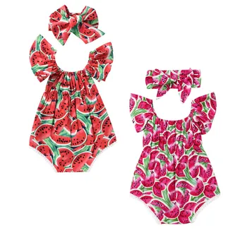 Newborn Baby Girls Bodysuit Watermelon Print Clothes Sleeveless Bodysuit +Headband 2pcs Jumpsuit Outfits Playsuit
Newborn Baby Girls Bodysuit Watermelon Print Clothes Sleeveless Bodysuit +Headband 2pcs Jumpsuit Outfits Playsuit