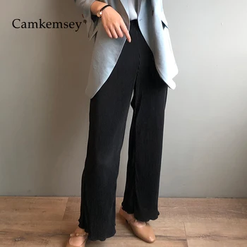 CamKemsey Korean Chic Summer Loose Pants Women 2020 Spring Elastic High Waist Casual Sashes Pit Stripe Wide Leg Pants
CamKemsey Korean Chic Summer Loose Pants Women 2020 Spring Elastic High Waist Casual Sashes Pit Stripe Wide Leg Pants
