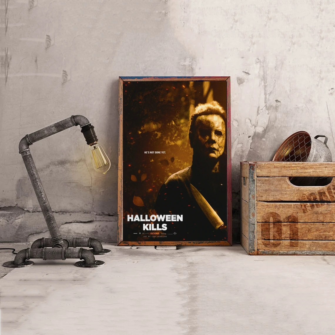 

Halloween Kills Poster Horror Movie Poster Classic Vintage Retro Canvas Print Art Poster Wall Painting Home Decoration