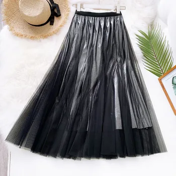LANMREM 2020 NEW spring and summer A-line double multi-layer mesh halfbody skirt wholesales Women's Wear Metal color WL204
LANMREM 2020 NEW spring and summer A-line double multi-layer mesh halfbody skirt wholesales Women's Wear Metal color WL204