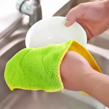 Superfine Fibre Kitchen Rags Oil-free Dishcloth Dishcloth Double-Sided Water Absorbent Thick Not Shed 34g
Superfine Fibre Kitchen Rags Oil-free Dishcloth Dishcloth Double-Sided Water Absorbent Thick Not Shed 34g