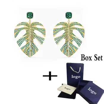 2020 Fashion SWA New TROPICAL LEAF Pierced Earrings。, Element Tropical Leaves Decorated Gold Stud Earrings Female Jewelry Gift 
2020 Fashion SWA New TROPICAL LEAF Pierced Earrings。, Element Tropical Leaves Decorated Gold Stud Earrings Female Jewelry Gift