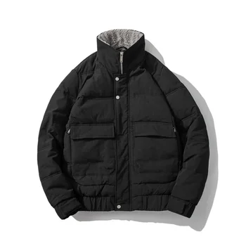 2019 New Winter Woollen Collar Men's Coat Slim and Thick Padded Male Casual Jacket Coats Windbreaker Hip Hop Keep Warm Fit Slim
2019 New Winter Woollen Collar Men's Coat Slim and Thick Padded Male Casual Jacket Coats Windbreaker Hip Hop Keep Warm Fit Slim