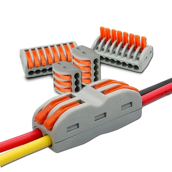 20/50 pcs Mini Quick Wire Connector Universal Compact Orange Plug-in Wire Terminal 2P 3P 4P 5P 8P
20/50 pcs Mini Quick Wire Connector Universal Compact Orange Plug-in Wire Terminal 2P 3P 4P 5P 8P