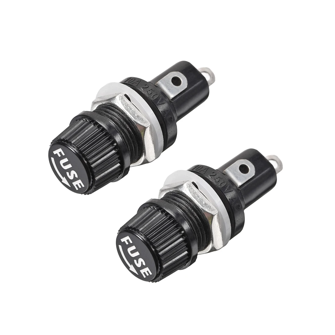 uxcell 2Pcs Screw Cap Panel Mounted 5x20mm Fuse Holder AC 125V/15A 250V/10A with Screw Cap and Solder-Lug Terminals
uxcell 2Pcs Screw Cap Panel Mounted 5x20mm Fuse Holder AC 125V/15A 250V/10A with Screw Cap and Solder-Lug Terminals