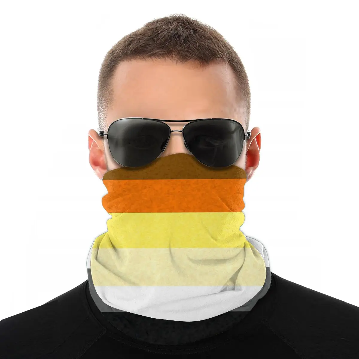 Солнцезащитный шарф чехол для лица Gay Bear Pride флаг волшебное кольцо шейный