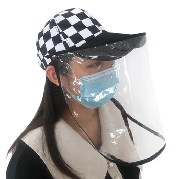Anti-saliva Transparent Protective Cap Square Plaid Anti-fog Hat Removable Mask Isolation Cover
Anti-saliva Transparent Protective Cap Square Plaid Anti-fog Hat Removable Mask Isolation Cover