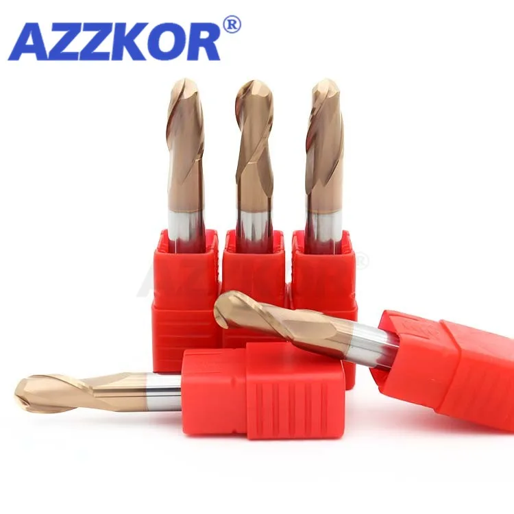 Milling Cutter Alloy Coating Tungsten Steel Tool Cnc Maching Hrc55 Ball Nose Endmills AZZKOR Top Milling Cutter Machine Endmill
Milling Cutter Alloy Coating Tungsten Steel Tool Cnc Maching Hrc55 Ball Nose Endmills AZZKOR Top Milling Cutter Machine Endmill