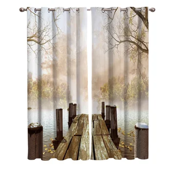 Quiet Wooden Bridge Curtains Window Living Room Curtains Kitchen Indoor Window High Blackout Curtain
Quiet Wooden Bridge Curtains Window Living Room Curtains Kitchen Indoor Window High Blackout Curtain