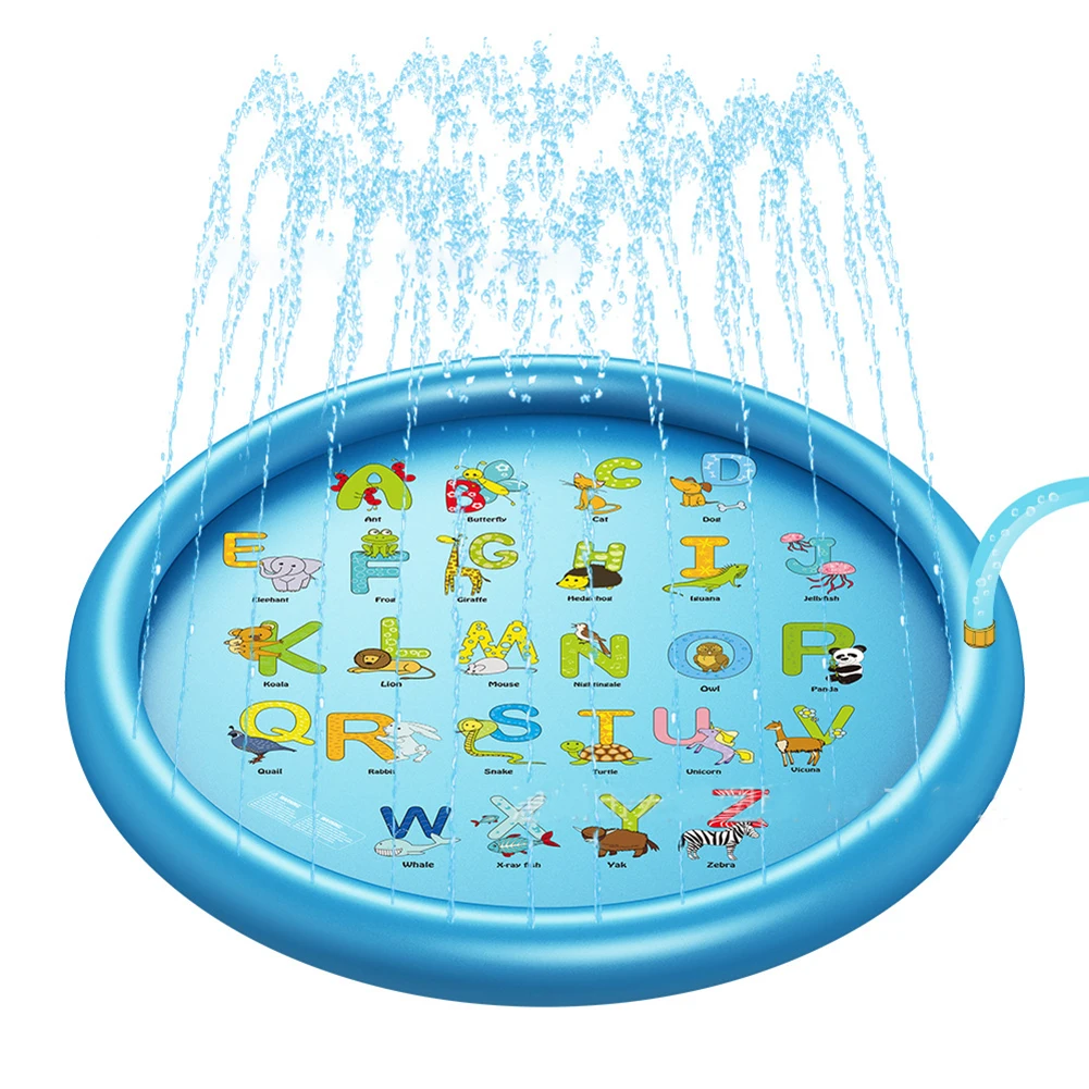 

Toy 170cm Pad Play Mat Splash Swimming-Pool Gaming Garden Sprinkle Water Outdoor Fun PVC Pools Inflatable Water Spray Pad