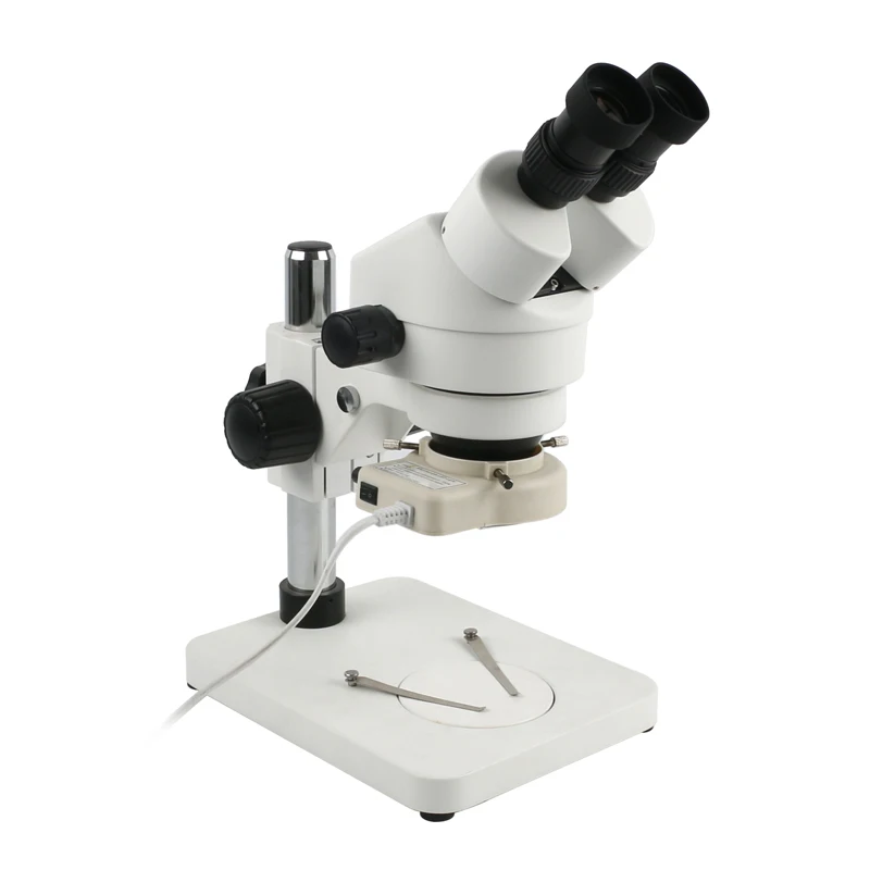 7X - 45X Continuous Zoom Industrial Binocular Microscope Magnification Stereo Microscope LED Ring Light For Phone PCB Soldering
7X - 45X Continuous Zoom Industrial Binocular Microscope Magnification Stereo Microscope LED Ring Light For Phone PCB Soldering