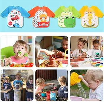 4 Sets Of Children's Bibs Waterproof Sleeves Bibs Sleeveless Bibs Unisex
4 Sets Of Children's Bibs Waterproof Sleeves Bibs Sleeveless Bibs Unisex
