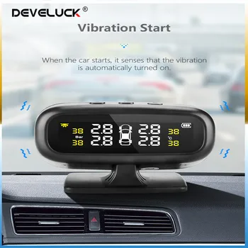 Car Tire Pressure Alarm Monitor System Solar wireless Sensor TPMS Monitoring 4 Wheel External/ Internal Tyre Pressure Sensors
Car Tire Pressure Alarm Monitor System Solar wireless Sensor TPMS Monitoring 4 Wheel External/ Internal Tyre Pressure Sensors