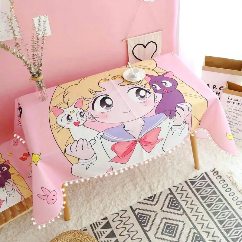 100% Cotton Sailor Moon Tablecloth Japan Anime Figure Magic Girl Printed Desk Mat Girl Room Study table cover Gift for Girl
100% Cotton Sailor Moon Tablecloth Japan Anime Figure Magic Girl Printed Desk Mat Girl Room Study table cover Gift for Girl